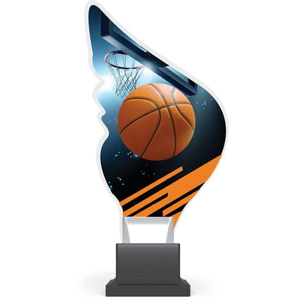 Statuetka wykonana z plexi koszykówka