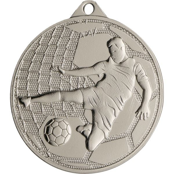 medal pilka nozna srebrny