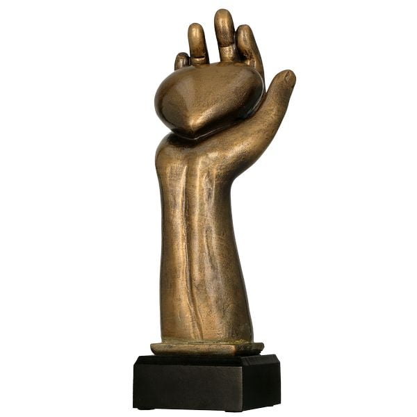 Statuetka Ogólna trofeum serce dłoń