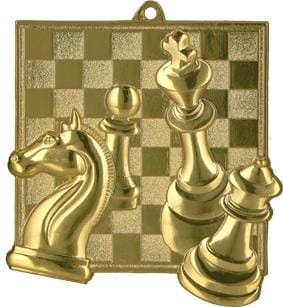 Medal złoty – szachy MD8046