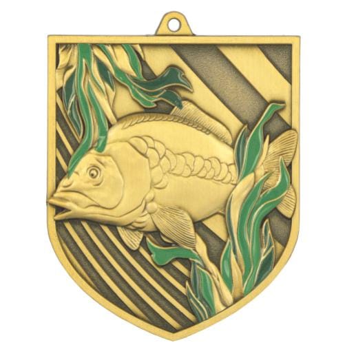 Medal odlewany brązowy – wędkarstwo – karp