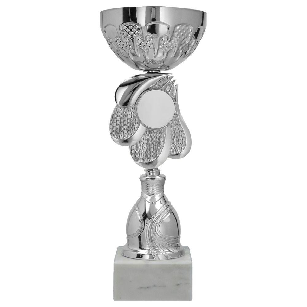Puchar metalowy srebrny (emblemat 50mm) 9321