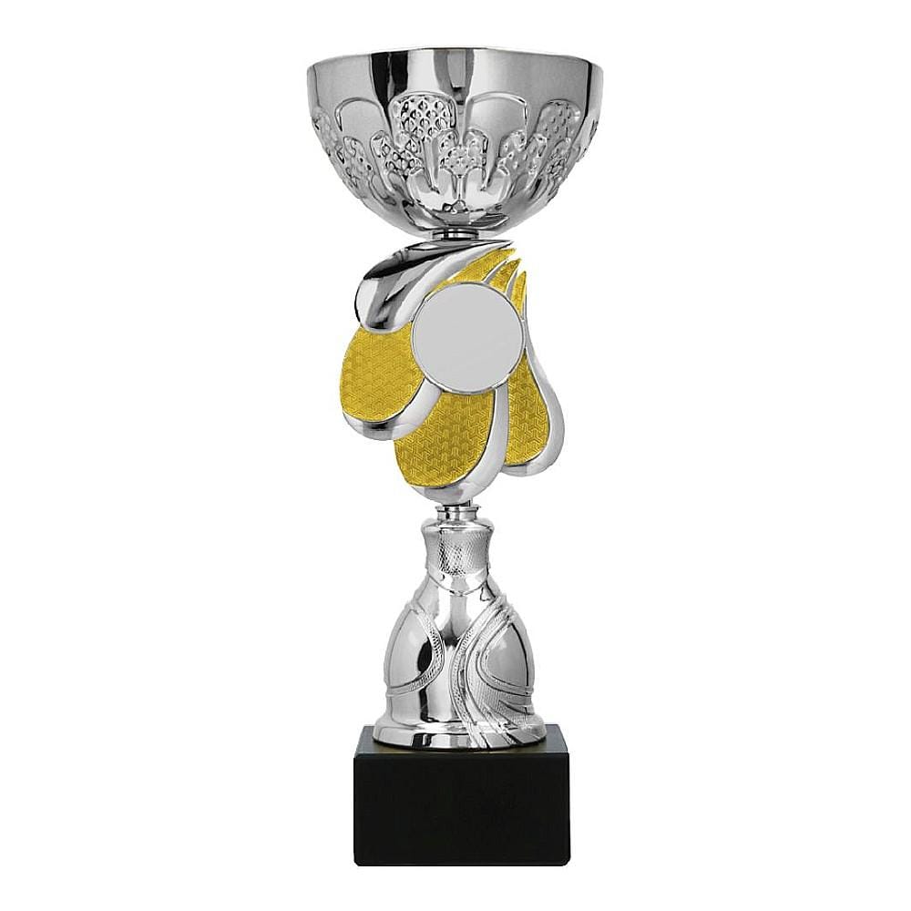 Puchar metalowy złoto-srebrny (emblemat 50mm)  9324